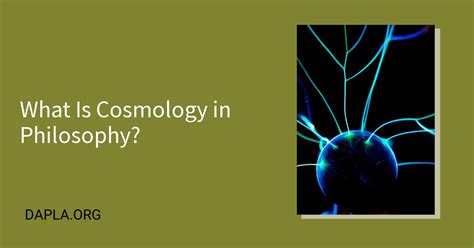 What Is Cosmology In Philosophy