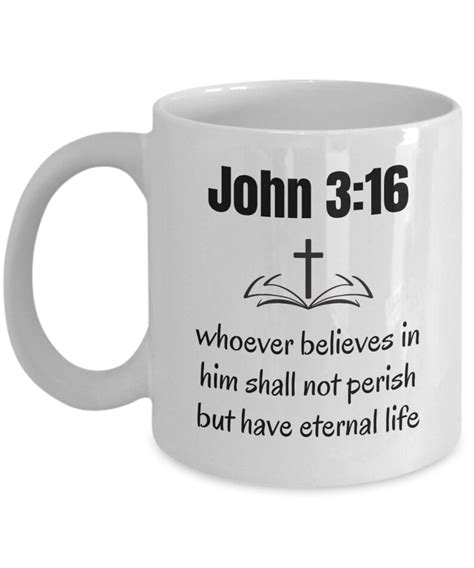 John316 Mug Bible Verse Mug Faith Mug Christian Mug God Mug Jesus