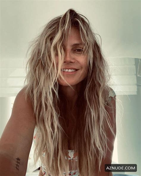 Heidi Klum Turns Up The Heat In A Bikini Plastered In Red Hot Chili Peppers AZNude