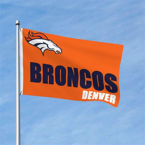 Denver Brand New Outdoor Double Sided Flag 3x5ft, Football Team Custom