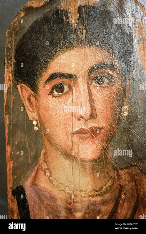 Fayum Mummy Portrait Egyptian Ptolemaic Collection Louvre Museum
