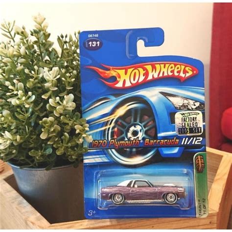 Jual Hot Wheels 2005 Treasure Hunt TH 1970 Plymouth Barracuda Factory Sealed Card Shopee