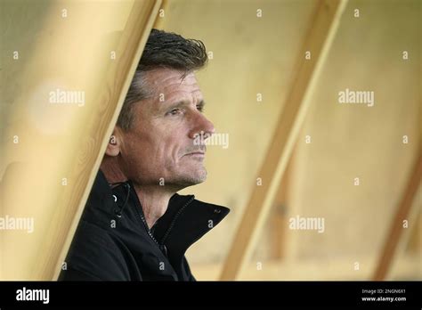 Volendam Fc Volendam Coach Wim Jonk Before The Dutch Premier League