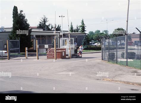 A Close Up View Of The Main Gate Base Aviano Air Base State