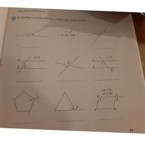 PILNEProszę o pomoc Daje naj Klasa 6 ćwiczenia str 77Matematyka z