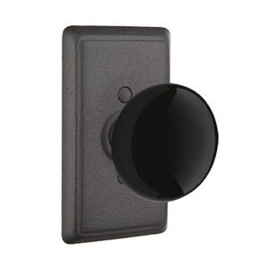 Wrought Steel Door Hardware Collection Single Dummy Madison Black