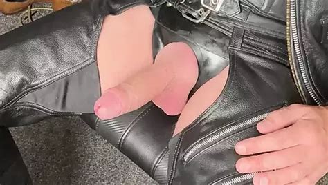 Big Leather Daddy Dick Stroking Horny As Hell Booted And Head To Toe In My Leathers Gay Porn