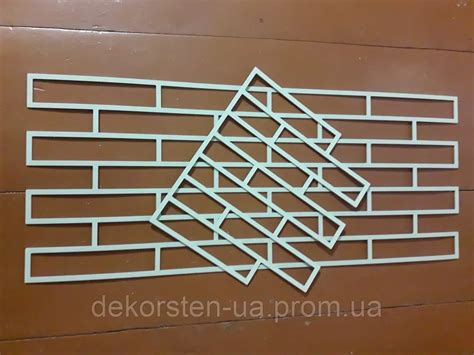 Трафарет для Стен, Комплект Трафаретов для Штукатурки 3 Мм Кирпич 210× ...