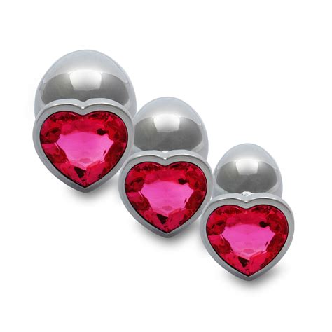 Sextoys Pour Tous Plug Anal Métallique Cœur Silver Saphir Rose OUCH eBay