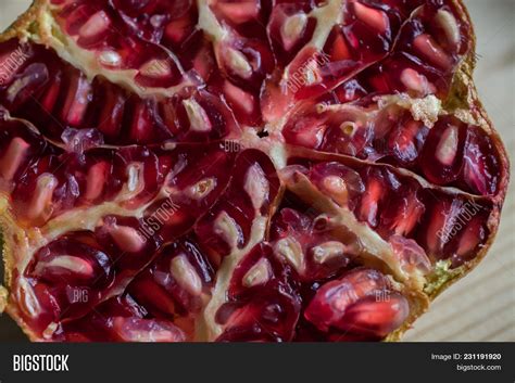 Juicy Pomegranates Image And Photo Free Trial Bigstock