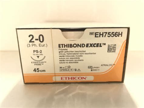 ETHICON ETHIBOND EXCEL grün geflochten beschichtet 2 0 PS 2 45 cm