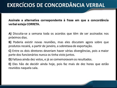Exercícios De Concordância Verbal E Nominal Com Gabarito Pdf