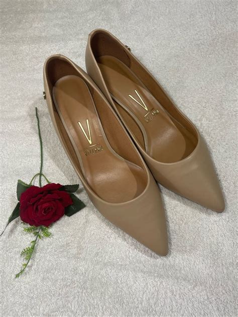 Scarpin Vizzano Nude Sapato Feminino Vizzano Usado Enjoei