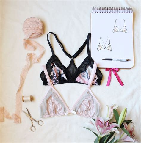 Modern Lingerie Bralette Sewing Pattern Ohhh Lulu 1503 Etsy