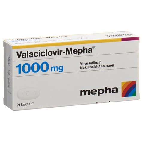 VALACICLOVIR Mepha Lactab 1000 Mg Blist 21 Stk Online Bestellen