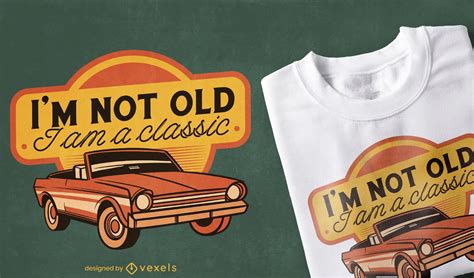 Descarga Vector De Diseño De Camiseta De Coche Descapotable Retro