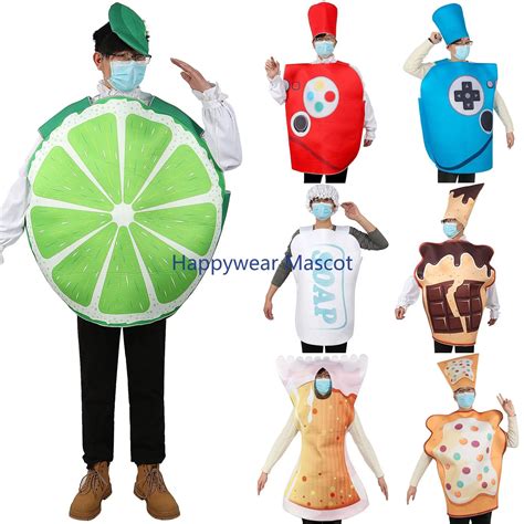 Disfraz Divertido De Halloween Para Adultos Botella De Fruta Pan Lim N