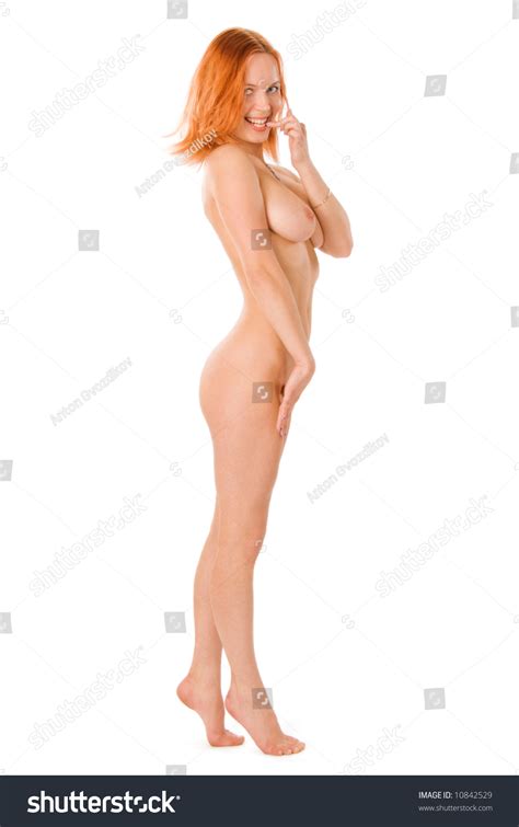 Sexy Naked Redhead Woman Studio On Stock Photo Shutterstock