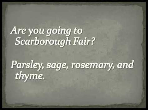 Simon Garfunkel Scarborough Fair Full Version Lyrics YouTube