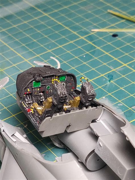 Cockpit of latest build, A-6e intruder 1:48 scale. Really nice model ...