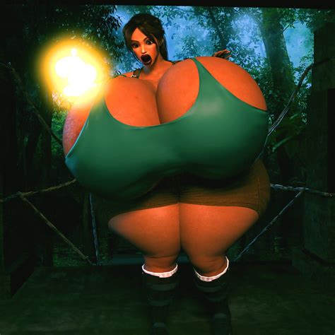 Tomb Raider Hentai Art Thick Lips Large Hips Hips Breasts Big Breasts Huge Breasts
