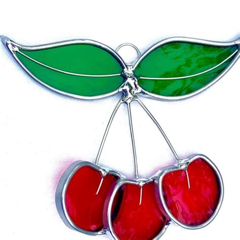 Handmade Stained Glass Watermelon Slice Suncatcher Etsy