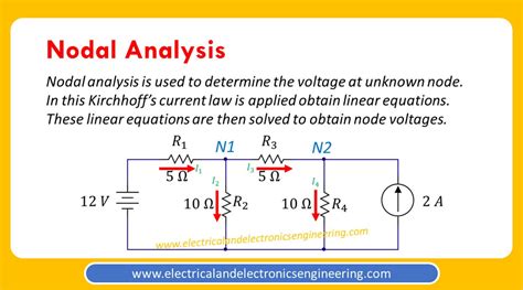 Nodal Analysis Node Voltage Analysis Electrical And Electronics