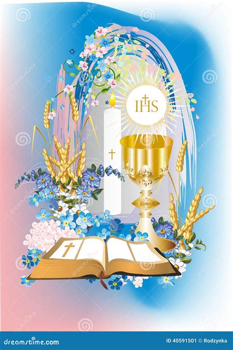 First Communion Stock Illustration Illustration Of Communion 40591501