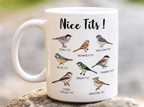 Nice Tits Mug Funny Coffee Mug Bird Coffee Mugs Fowl Etsy