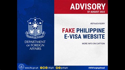 Publiko Binalaan Ng Dfa Sa Pekeng E Visa Website News Flash