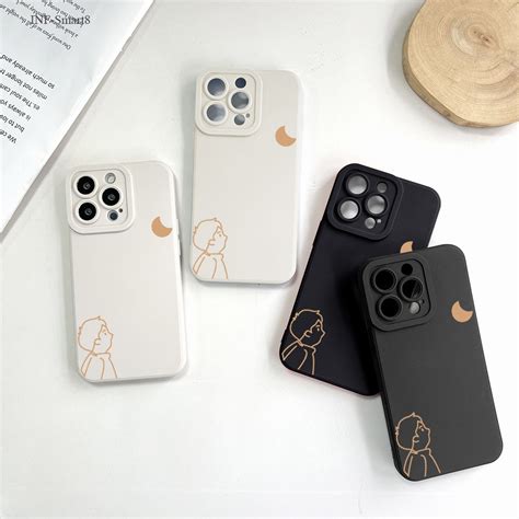 Infinix Smart 8 Hot 20 20C 30 40 40i Tecno Spark Go 2024 Pro เคสซมซง ชมดวงจนทร เคสโทรศพท