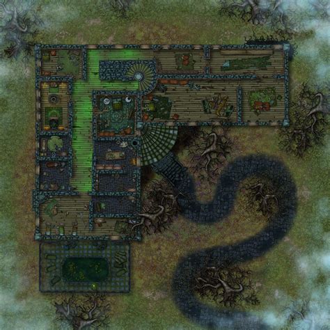 The Haunt - Past and present versions of a haunted house [50x50] No