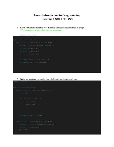 Solution Java Lecture 8 Exercise 1 Solutions Core Java Study