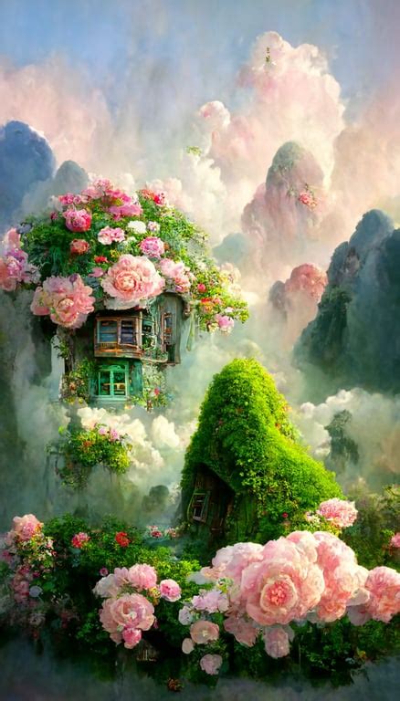 Prompthunt Through High Definition CG PaintingXinhaicheng Fairy Tale