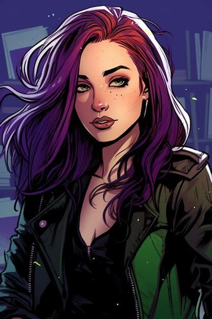 Premium Ai Image Batgirl Woman Close Up Illustration