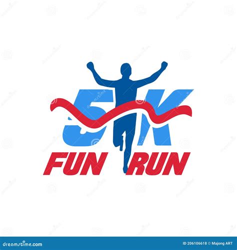 5K Run Logo Design Vector Stock Symbol .Running Logo Sport Concept ...