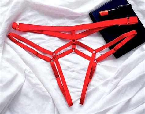 Sexy Open Crotch Panties Erotic Lingerie Women Hollow Bandage Briefs Crotchless Female Thong Sex