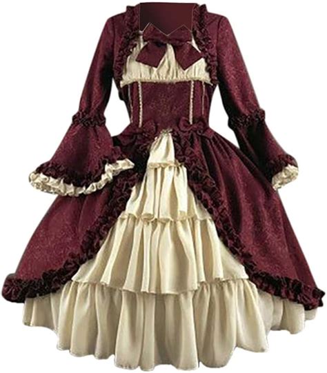 Shopessa Victorian Dress Costume For Women Ball Gown Court