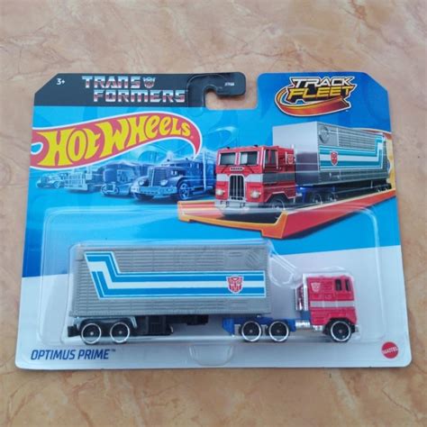 Hot Wheels Optimus Prime Transformers Track Fleet Shopee Malaysia