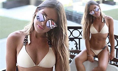 Made In Chelsea S Louise Thompson Dons Skimpy Bikini Daily Mail Online