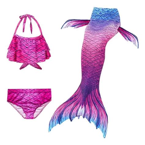 Kit De Bikini De Cola De Sirena Sin Monoaleta For Niños 2022 Cuotas sin interés