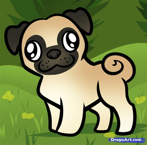 pug puppy drawing  getdrawings