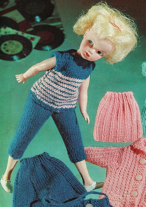 Pdf Vintage Sindy Barbie Doll Clothes Knitting Pattern Dress Barbie