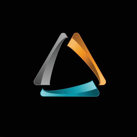 3d triangle logo vector illustration 4923399 Vector Art at Vecteezy