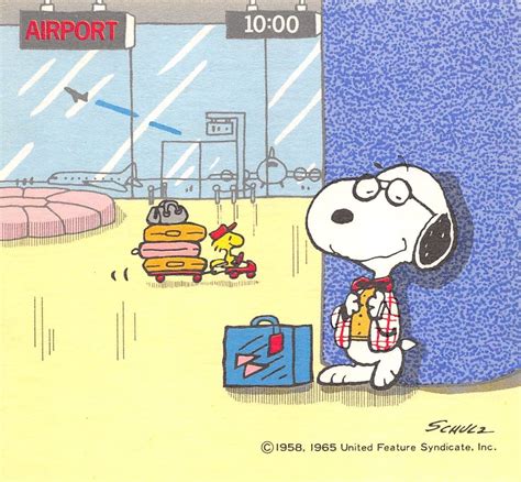 Snoopy In Airport Woodstock Charlie Brown Woodstock Snoopy Peanuts