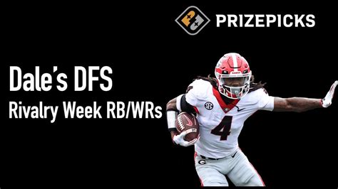 PRIZEPICKS COLLEGE FOOTBALL WEEK 13 RBS WRS DAILY FANTASY CFB PICKS