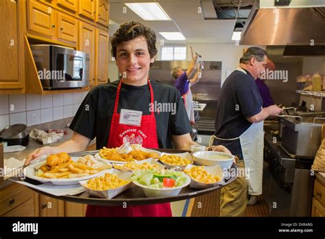 Friday Evening Fish Fry During Lent at Catholic Church Stock Photo - Alamy