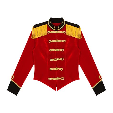 Women Circus Ringmaster Jacket Halloween Carnival Party Cosplay