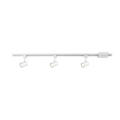 4 Ft 3 Light White Integrated Led Linear Track Lighting Kit With Mini