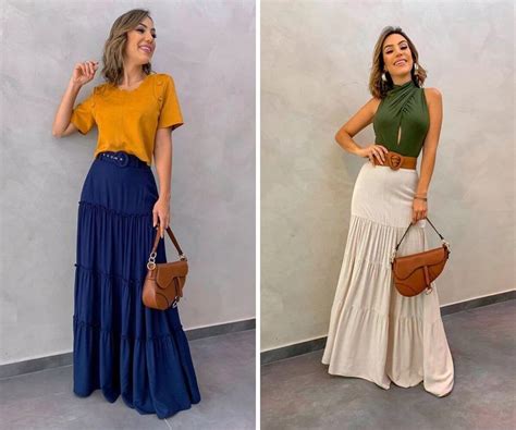 Look Com Saia Longa